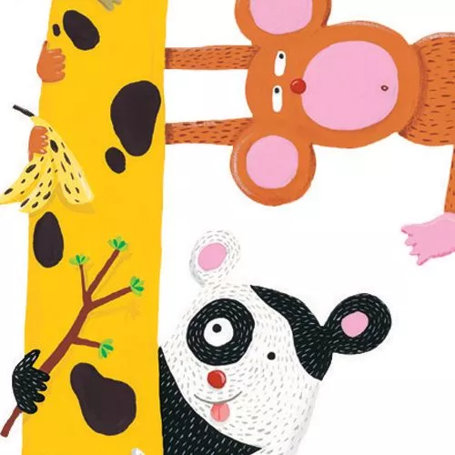 Djeco Muursticker Groeimeter Giraf - Afbeelding 2