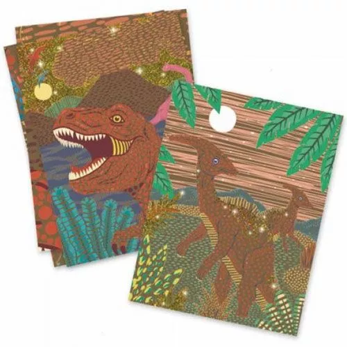 Djeco Kraskaarten Dinosauriërs - Afbeelding 2