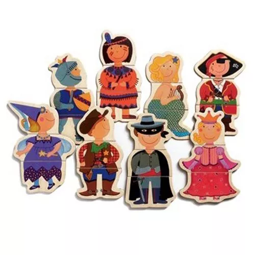 Djeco Magneten Verklede Poppetjes - Afbeelding 2