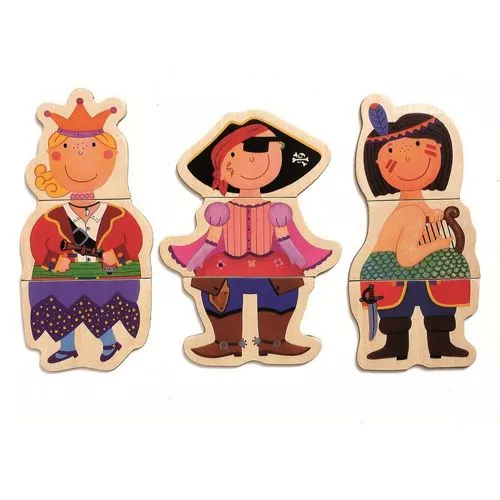 Djeco Magneten Verklede Poppetjes - Afbeelding 3