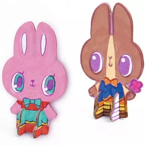 Djeco 3D Kleurplaat Speelfiguren – Schattige Dieren - Afbeelding 4