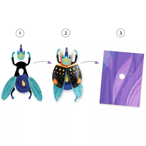 Djeco Knutselset Papieren Insecten - Afbeelding 3