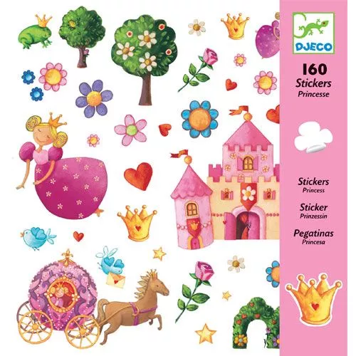 Djeco Stickers Prinsessen - 160st