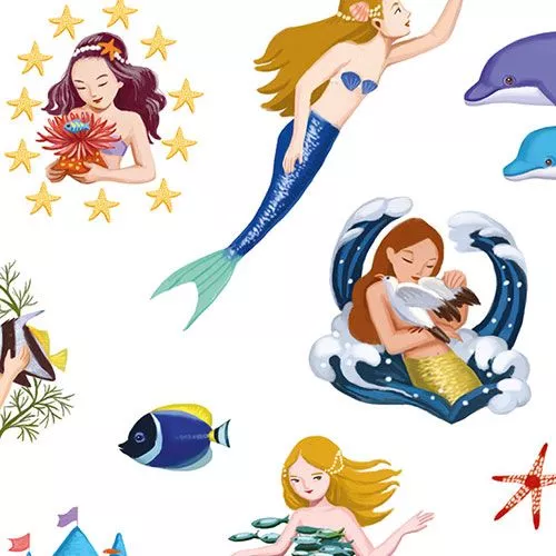 Djeco Stickers Zeemeerminnen - 160 St - Afbeelding 2