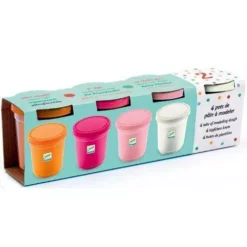 Djeco 4 Potjes Boetseerklei - Sweet