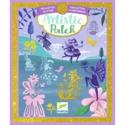 Djeco Artistieke Glitterplaatjes Feeënland