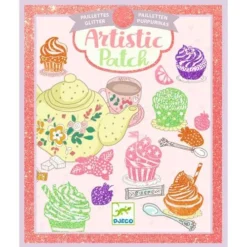 Djeco Artistieke Glitterplaatjes Snoepgoed