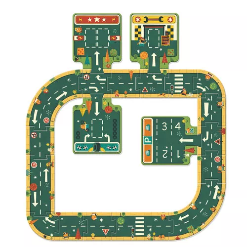 Djeco Vloerpuzzel Autoweg - 21st - Afbeelding 3