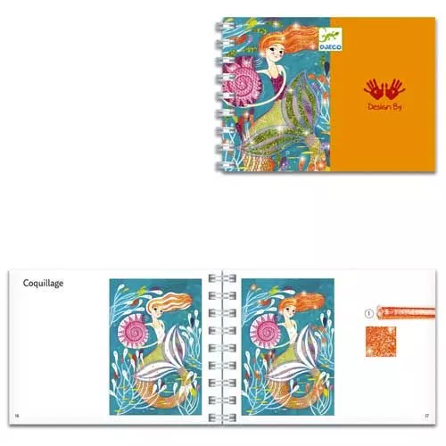 Djeco Glitterschilderijen Het Licht Van De Zeemeerminnen - Afbeelding 2