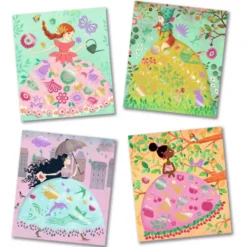 Djeco Artistieke Metallic Kaarten Feeรซn