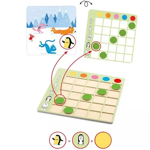 Djeco Bordspel Animocolorix - Kleuren - Afbeelding 2