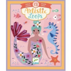 Djeco Borduurkaarten Zeemeerminnen