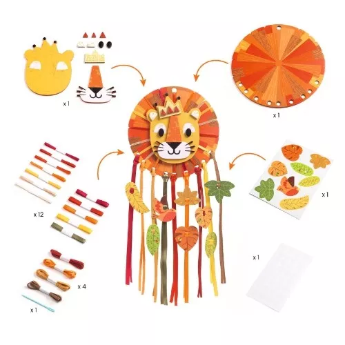 Djeco Knutselset Diy Dromenvanger - Leeuw - Afbeelding 5