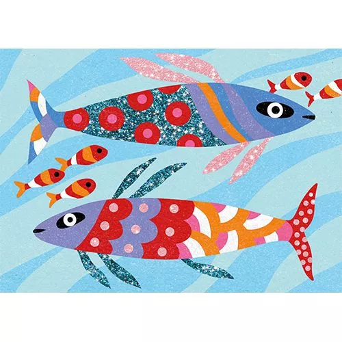 Djeco Gekleurd Zand - Regenboog Van Vissen - Afbeelding 5