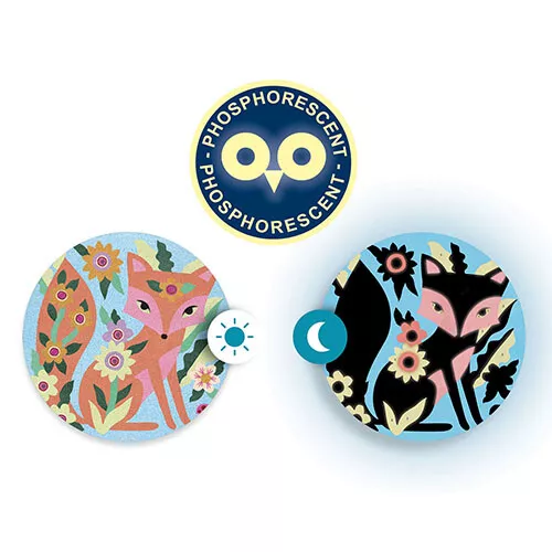 Djeco Gekleurd Zand Glow In The Dark - Tuindieren - Afbeelding 3