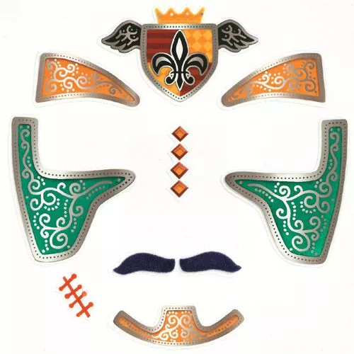 Djeco Gezichtsstickers - Ridder - Afbeelding 2