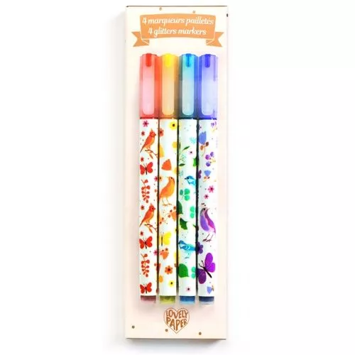 Djeco Glitterstiften - 4st