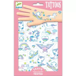 Djeco Glittertattoos - Eenhoorns