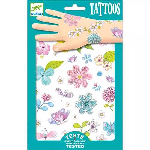 Djeco Glittertattoos - Veldbloemen
