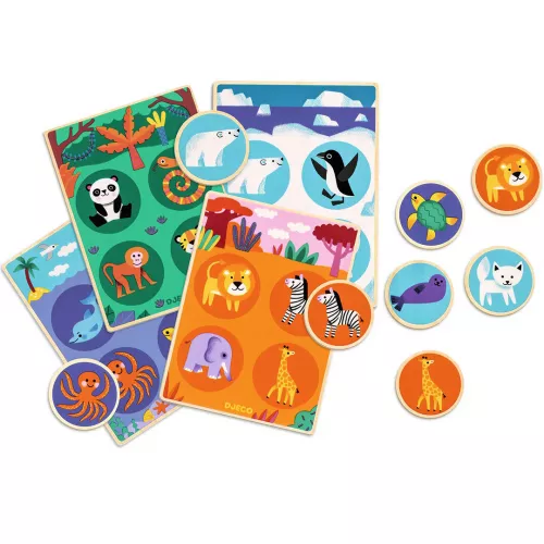 Djeco Houten Bingo Dieren - Afbeelding 2