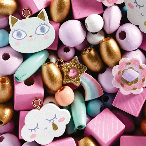 Djeco Houten Kralen - Regenboog - Afbeelding 5