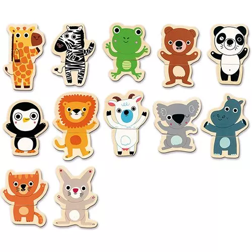 Djeco Houten Magneten Jungle (24st) - Afbeelding 4