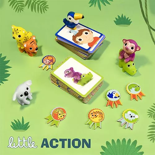 Djeco Kaartspel Little Action - Met Diertjes En Medailles - Afbeelding 5
