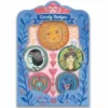 Djeco Kinderbuttons Lovely Badges - Geluk