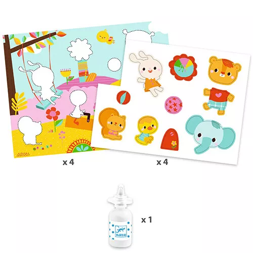 Djeco Knutselset Collage Dieren - Afbeelding 4