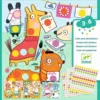 Djeco Knutselset Creëren Met Stickers - Stippen - Dieren