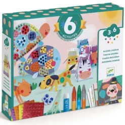 Djeco Knutselset Zes Activiteiten - Dieren