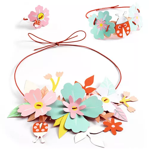 Djeco Knutselset Diy - Bloemen Sieraden - Colourful Fun - Afbeelding 7
