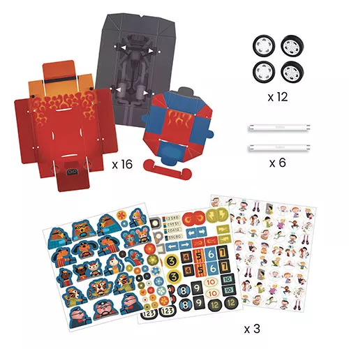 Djeco Knutselset Diy - Grand Prix - Afbeelding 2