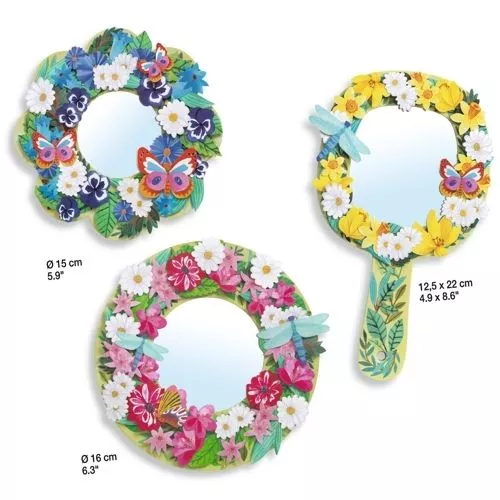 Djeco Knutselset Diy Bloemenspiegels - Afbeelding 3