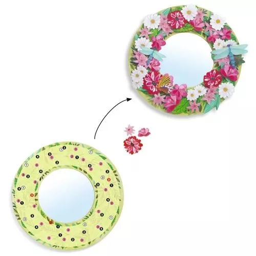 Djeco Knutselset Diy Bloemenspiegels - Afbeelding 4
