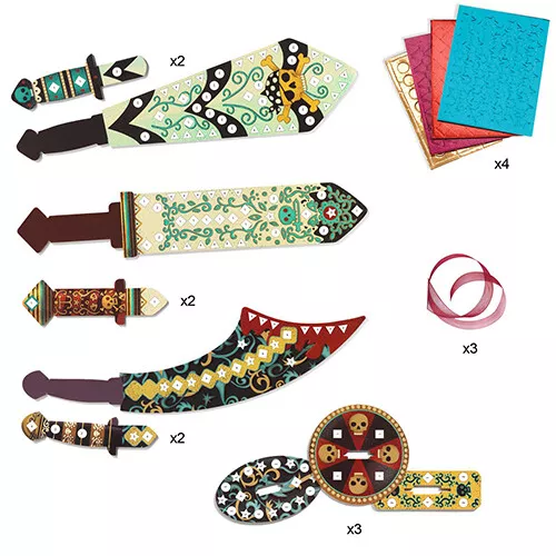 Djeco Knutselset Diy Piratenzwaarden - Afbeelding 4