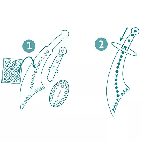 Djeco Knutselset Diy Piratenzwaarden - Afbeelding 5