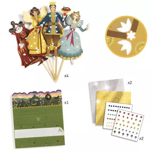 Djeco Knutselset Diy Poppetjes - Assepoester - Afbeelding 3