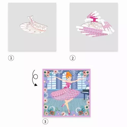 Djeco Schilderijtjes - Danseressen Vouwen - Afbeelding 4