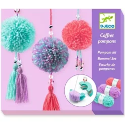 Djeco Knutselset Pompons Hangertjes