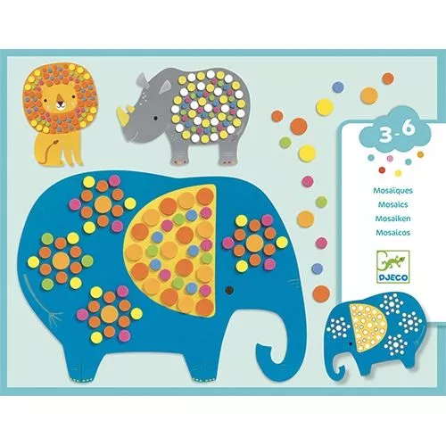 Djeco Knutselsetje Mozaïek - Zachte Jungle