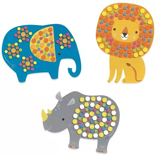 Djeco Knutselsetje Mozaïek - Zachte Jungle - Afbeelding 4