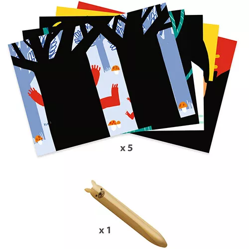 Djeco Kraskaarten Dieren - Afbeelding 5