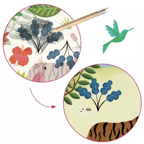 Djeco Krasplaatjes A Moment In Time - Henri Rousseau - Afbeelding 4