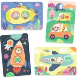 Djeco Magische Kleurplaten - Onderweg