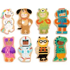 Djeco Magneten Verkleden - 24st