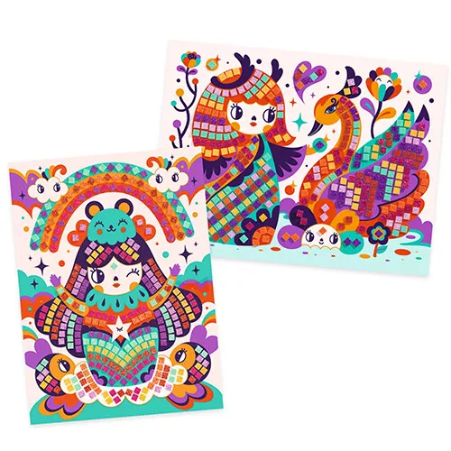 Djeco Mozaïek Kokeshis - Afbeelding 2