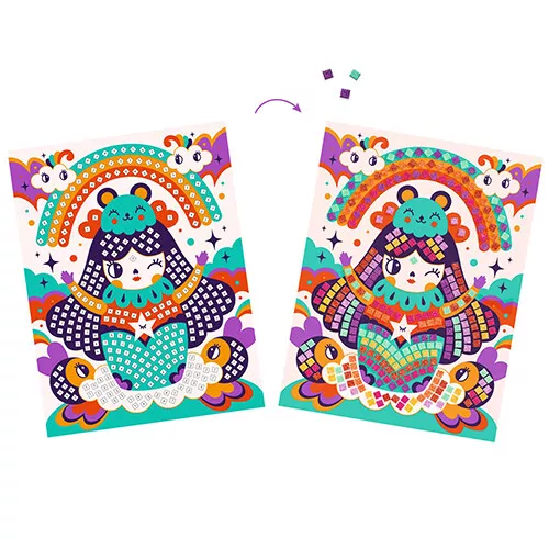 Djeco Mozaïek Kokeshis - Afbeelding 4