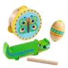 Djeco Percussie Set Tamboerijn, Maracas, Guiro Animambo - 3st