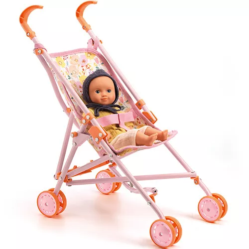 Djeco Poppenbuggy Pomea - Bloemen - Afbeelding 2